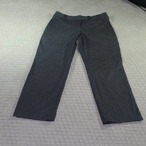 Dalia Collection Size 8 Grey High Rise Straight Leg Slacks
